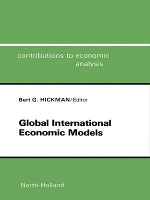 cover image of Global International Economic Models